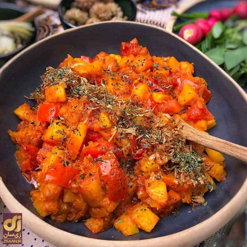 پیشنهاد سرآشپز برای ناهار و شام امروز ۹ اسفند: از خوراک خاویار بادمجان تا دوپیازه آلو شیرازی