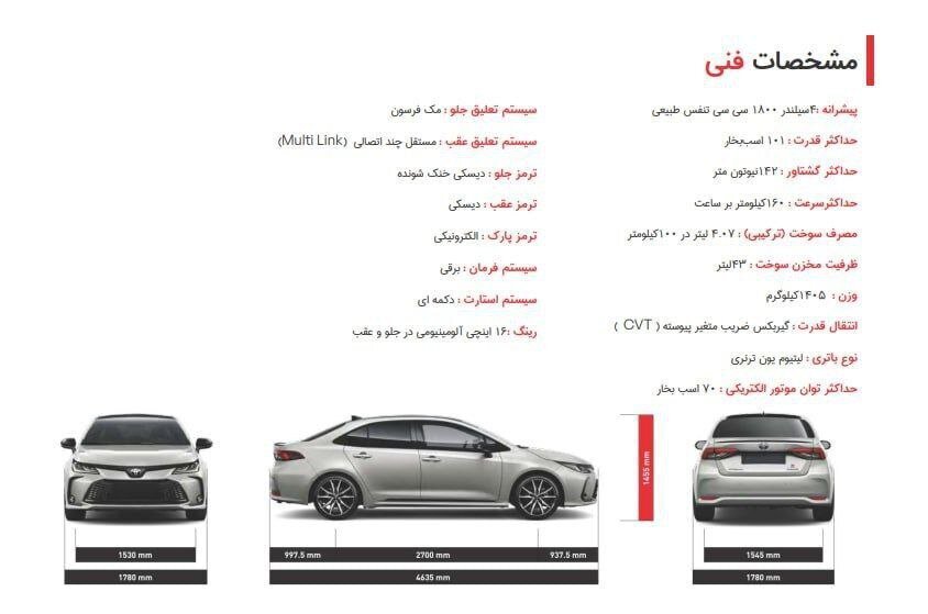 (عکس) تویوتا کرولا جدید در راه ایران
