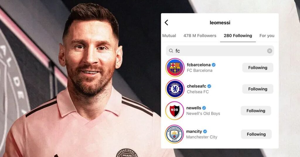 لیونل مسی به رکورد ۵۰۰ میلیون فالوئر در اینستاگرام رسید، رونالدو چقدر فالوئر دارد؟