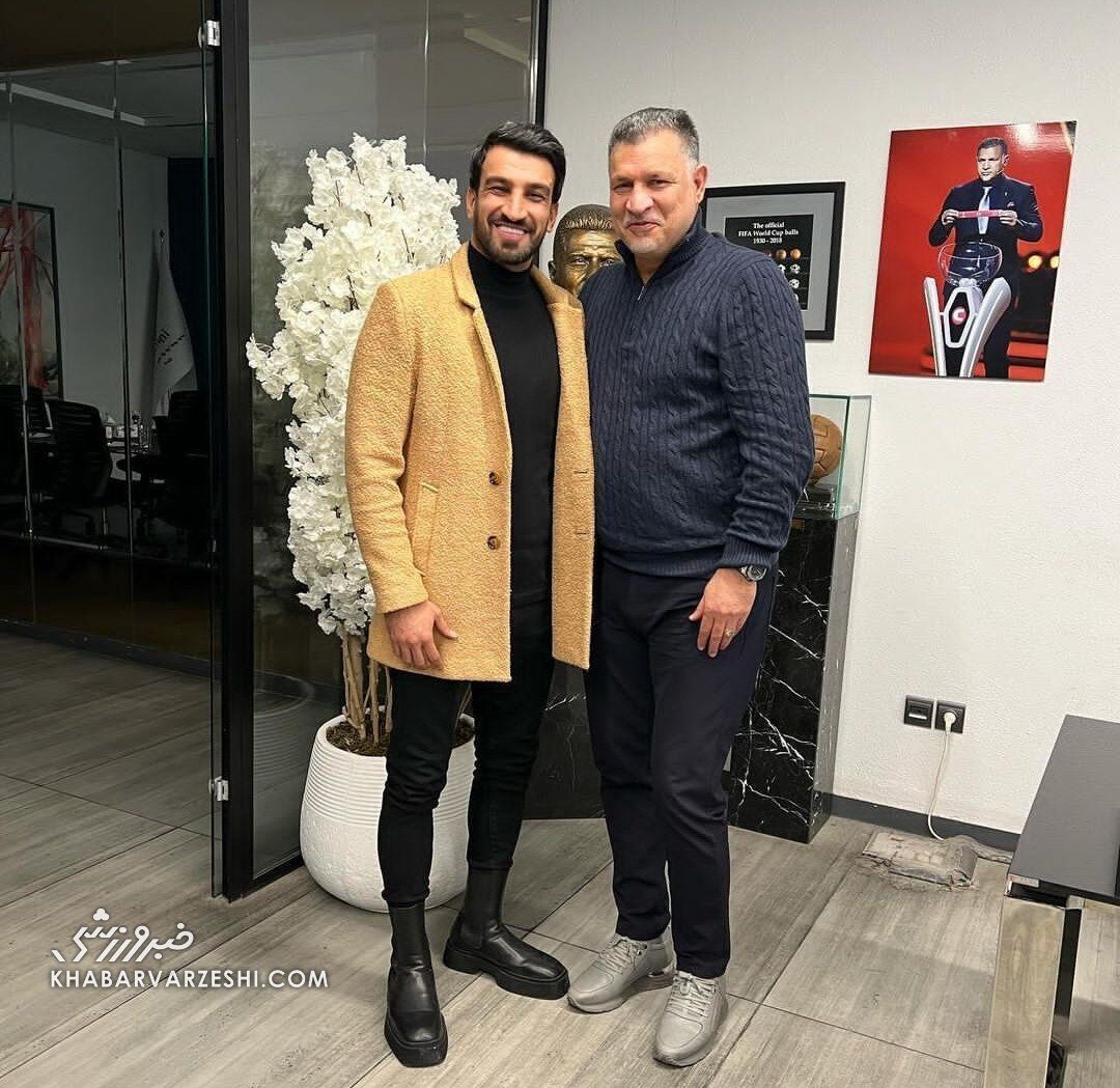 (عکس) ملاقات ویژه علی دایی با شاگرد قدیمی