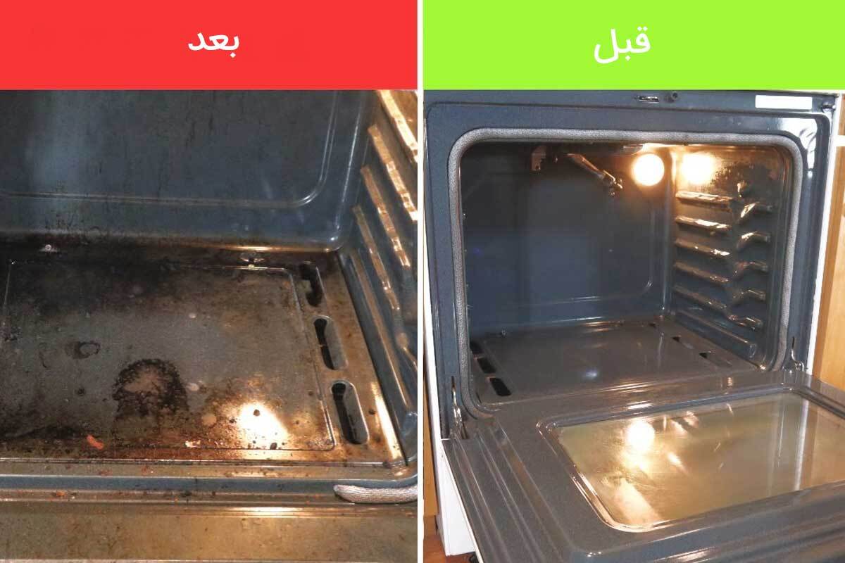تمیز کردن فر در خانه، به شیوه سوپرحرفه‌ای‌ها امّا ساده