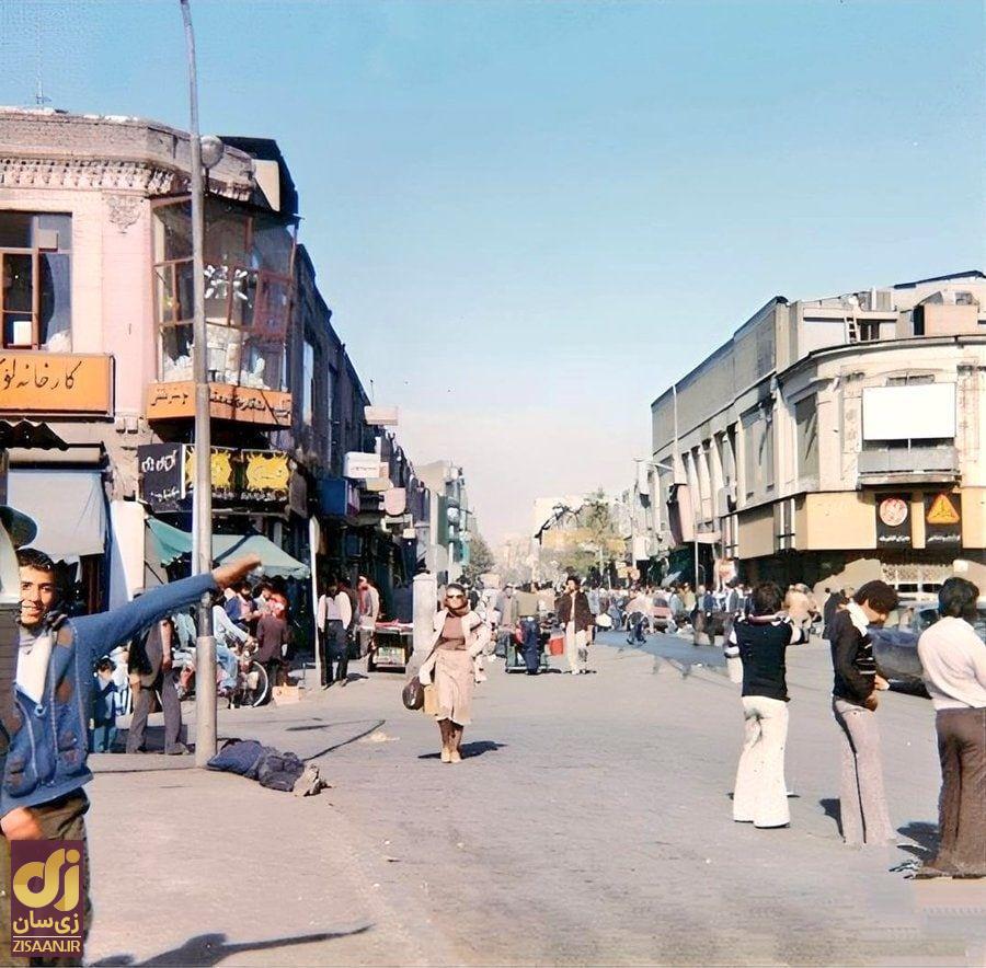 عکس رنگی و جذاب از خیابان لاله‌زار پیش از انقلاب