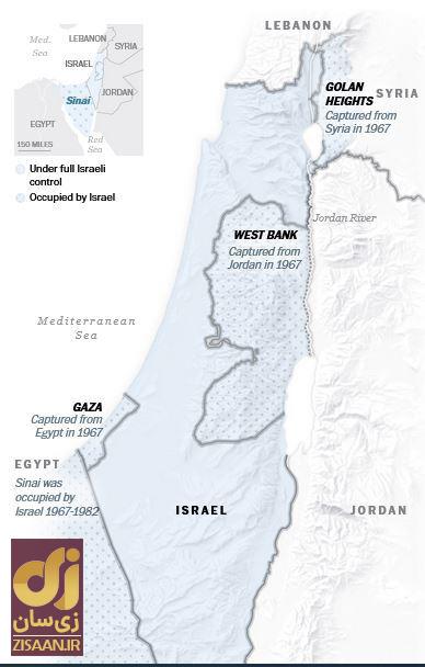 شش نقشه که مرز‌های اسرائیل و سرزمین‌های فلسطینی را توضیح می‌دهد