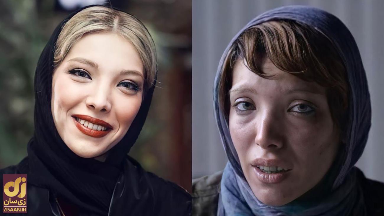 تفاوت چهره حیرت‌انگیز صدف اسپهبدی بدون گریم