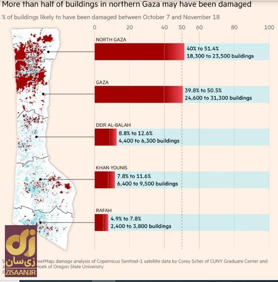 آخرین نقشه میدانی جنگ  غزه