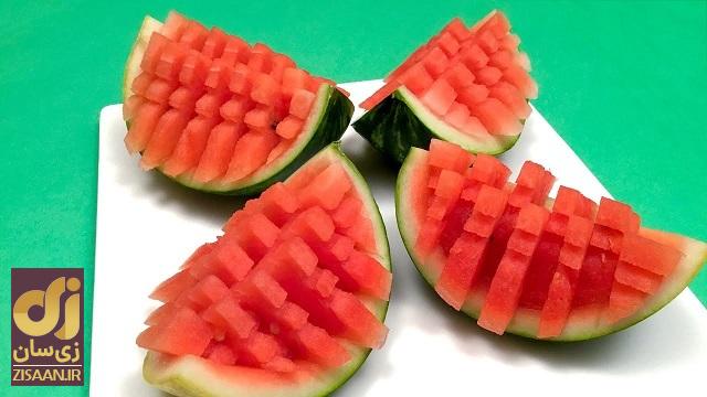 روش‌های حرفه‌ای و ساده برای تزیین هندوانه شب یلدا + عکس و فیلم