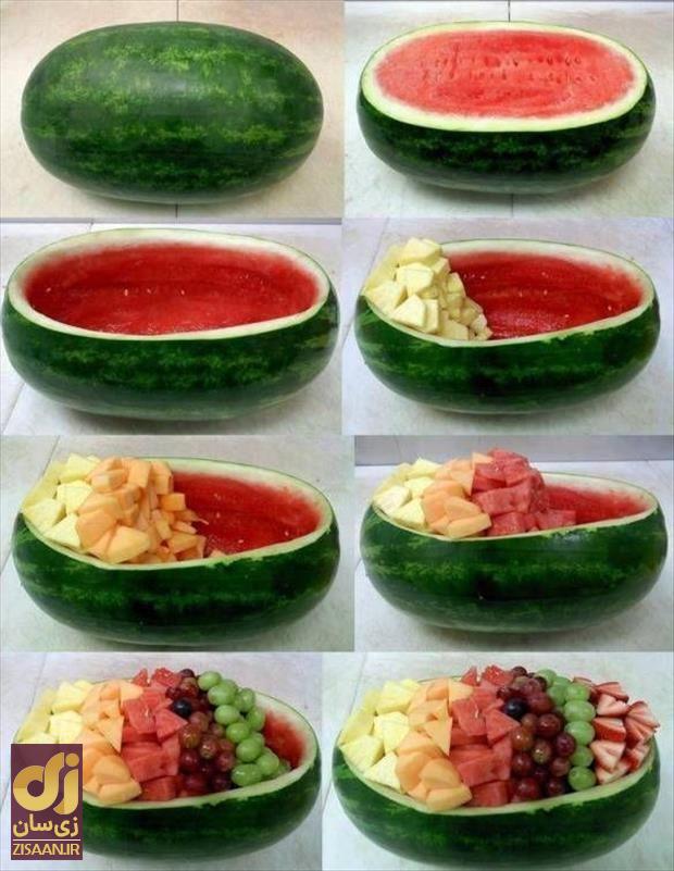 روش‌های حرفه‌ای و ساده برای تزیین هندوانه شب یلدا + عکس و فیلم