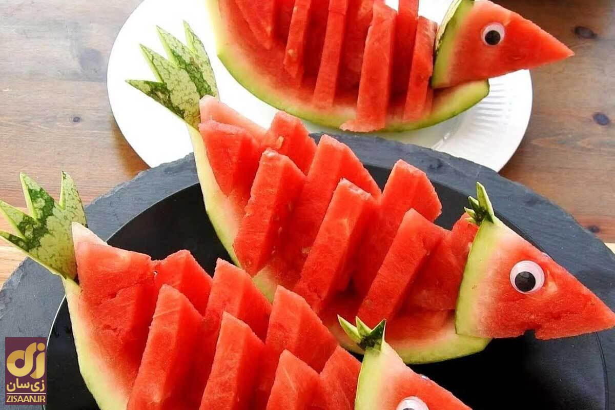 روش‌های حرفه‌ای و ساده برای تزیین هندوانه شب یلدا + عکس و فیلم