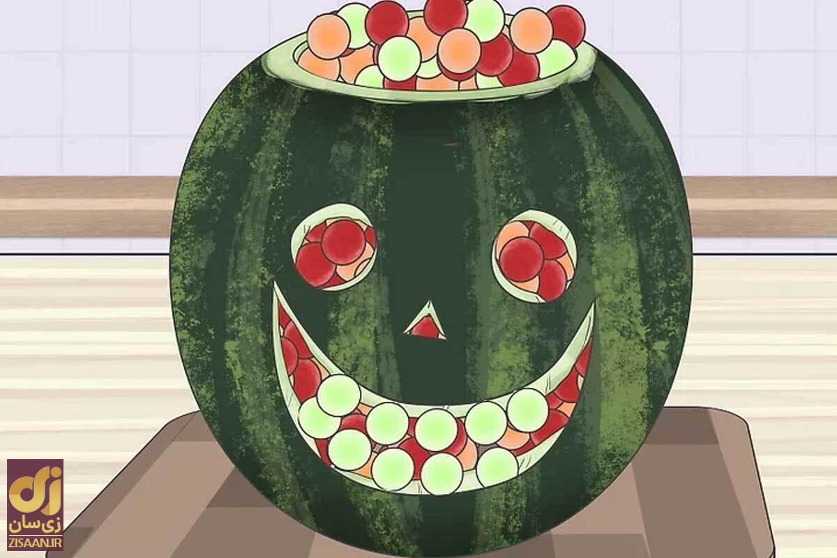 روش‌های حرفه‌ای و ساده برای تزیین هندوانه شب یلدا + عکس و فیلم