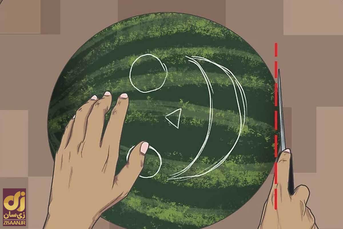 روش‌های حرفه‌ای و ساده برای تزیین هندوانه شب یلدا + عکس و فیلم