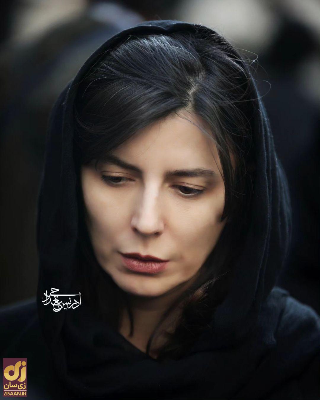 (تصاویر) لیلا حاتمی در مراسم خاکسپاری بیتا فرهی