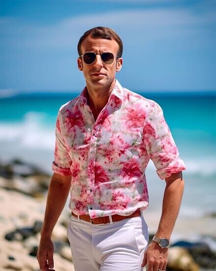 (تصاویر) تیپ جذاب پوتین، مکرون و اردوغان در کنار ساحل؛ کیم‌ جونگ‌ اون صورتی پوش شد