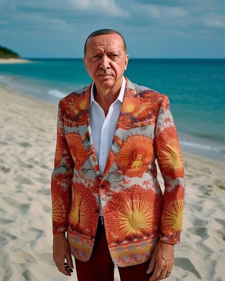 (تصاویر) تیپ جذاب پوتین، مکرون و اردوغان در کنار ساحل؛ کیم‌ جونگ‌ اون صورتی پوش شد