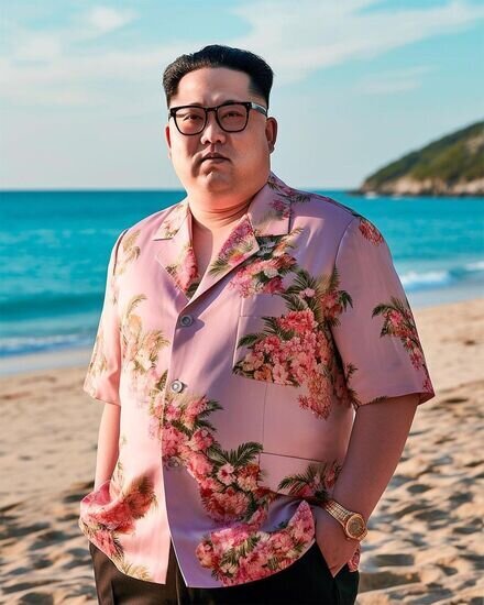 (تصاویر) تیپ جذاب پوتین، مکرون و اردوغان در کنار ساحل؛ کیم‌ جونگ‌ اون صورتی پوش شد