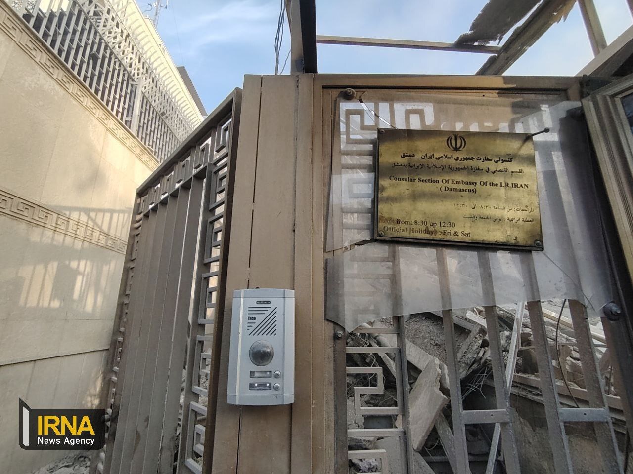 (عکس و فیلم) حمله هوایی اسرائیل به سفارت ایران در دمشق