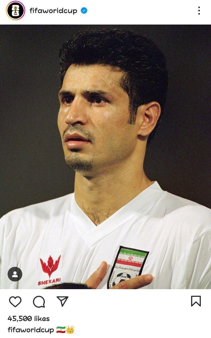 پست اینستاگرامی فیفا با تصویری از علی دایی + عکس