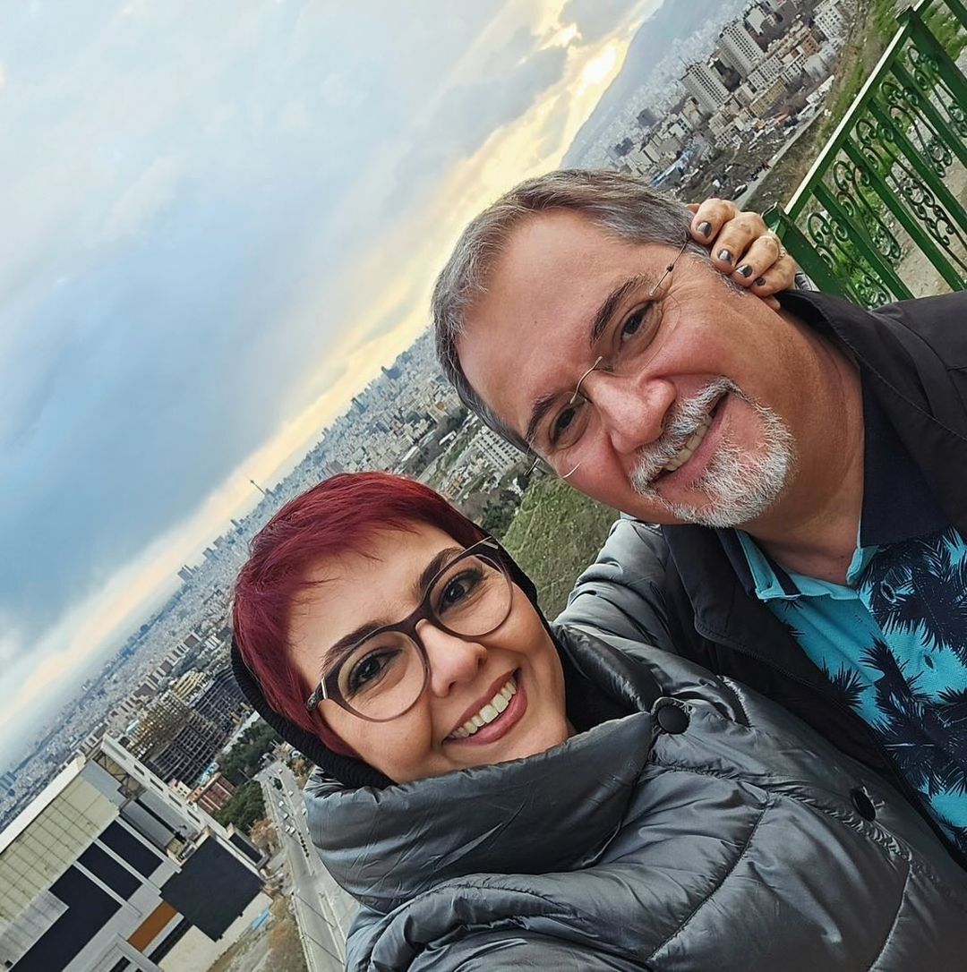 آناهیتا همتی با همسرش