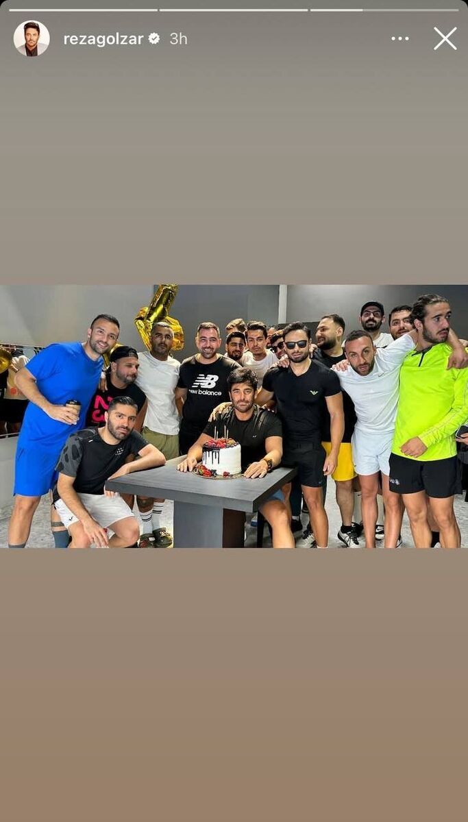 (عکس) جشن تولد محمدرضا گلزار با ستاره‌های تیم ملی