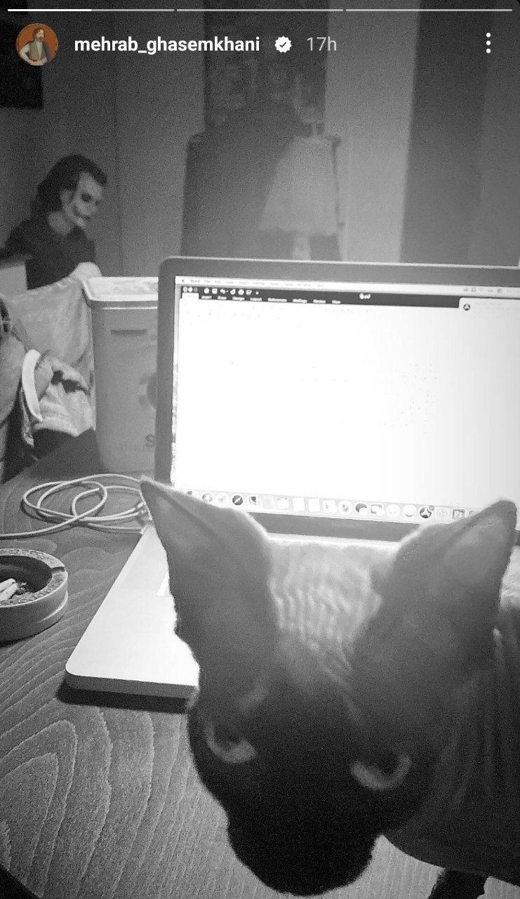 استوری وحشتناک مهراب قاسم‌خانی از اتاقش + عکس