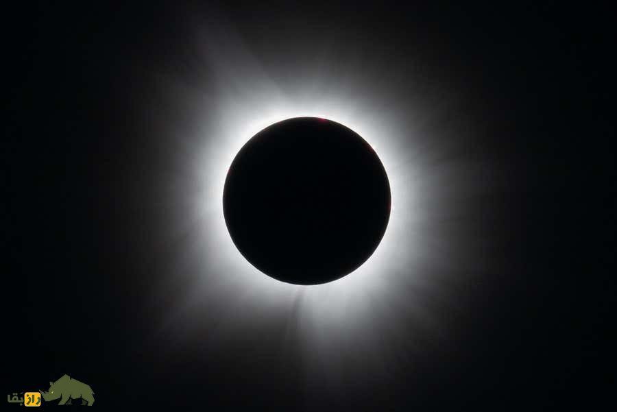 تصاویری زیبا و چشم‌نواز از خورشیدگرفتگی بزرگ دیروز + تصاویر
