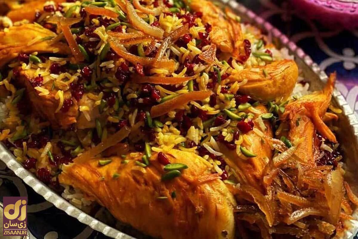 طرز تهیه شیرین پلو با مرغ به روش تهرانی‌ها را بلدید؟