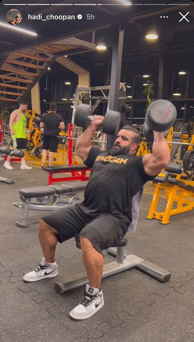 (عکس) هادی چوپان برای مستر المپیا استارت زد/ خط و نشان گرگ ایرانی برای درک لانسفورد