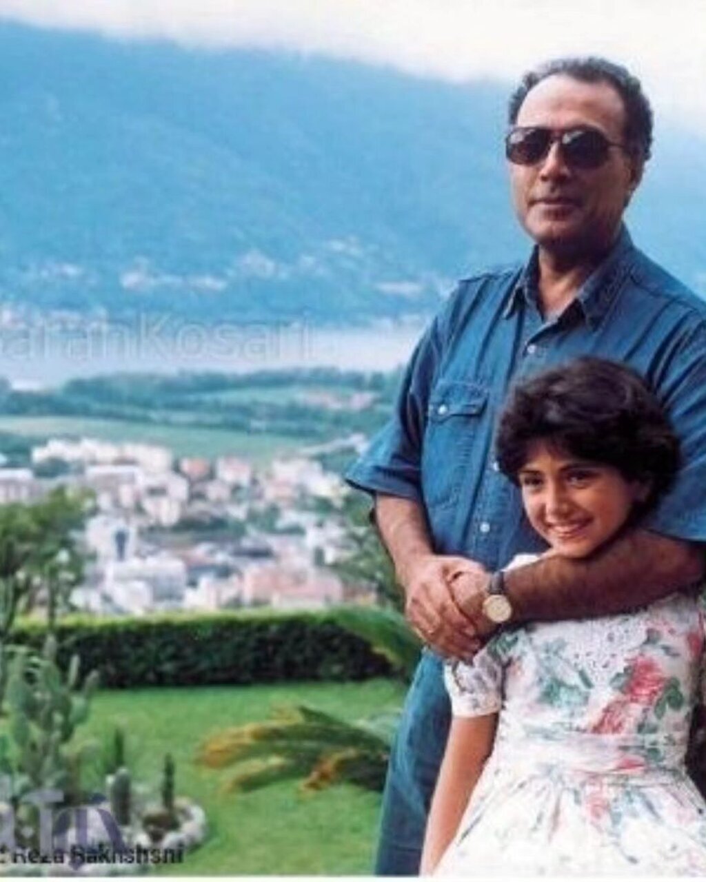 (عکس) کودکی باران کوثری در کنار عباس کیارستمی