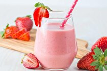 طرز تهیه اسموتی توت فرنگی خوشمزه! یک مُدل با شیر، یک مُدل رژیمی