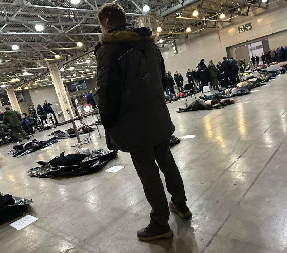 (عکس) تصویر هولناک از تالار کروکوس بعد از حمله تروریستی