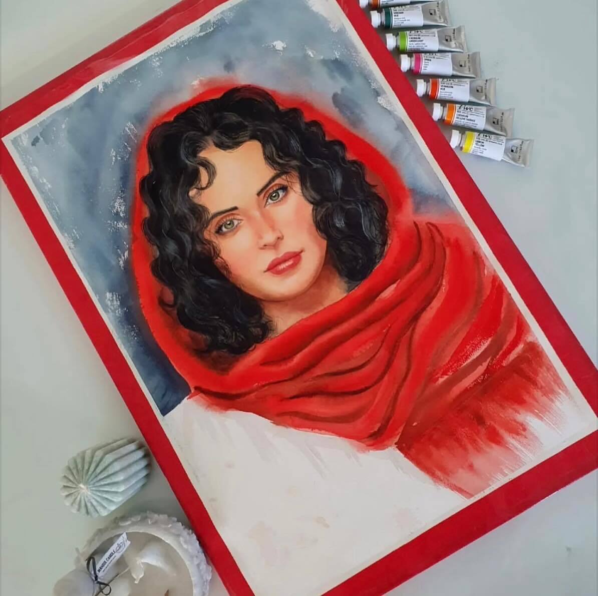 نقاشی یلدایی از چهره الناز شاکردوست پربازدید شد