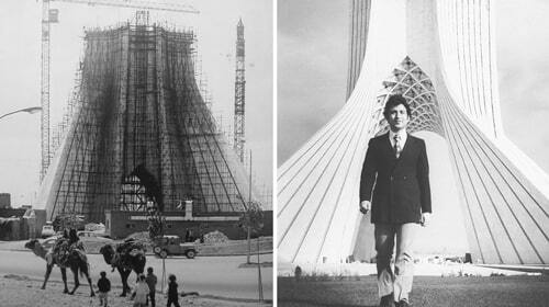 فیلمی کمتر دیده شده از زمان ساخت میدان و برج آزادی