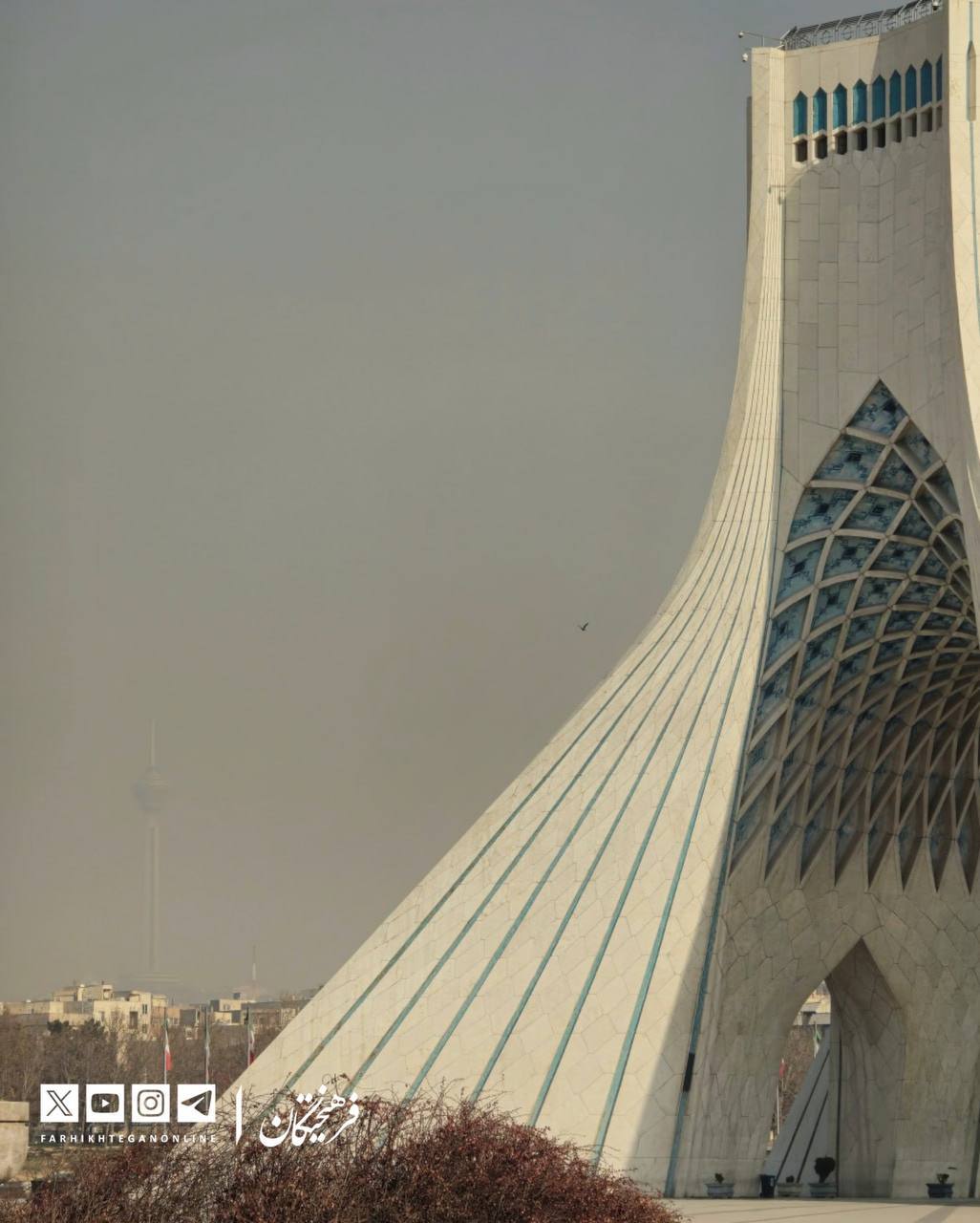 برج میلاد ناپدید شد برج میلاد ناپدید شد