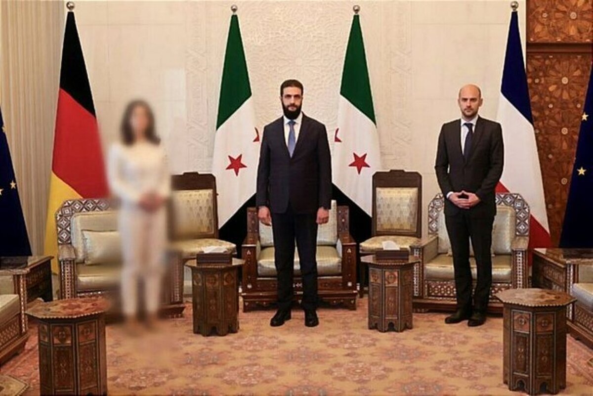 تصاویر دیدار وزیر خارجه آلمان با الجولانی سانسور شد