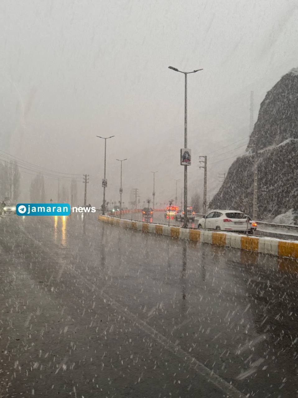 (تصاویر) بارش برف، تهران را سفیدپوش کرد