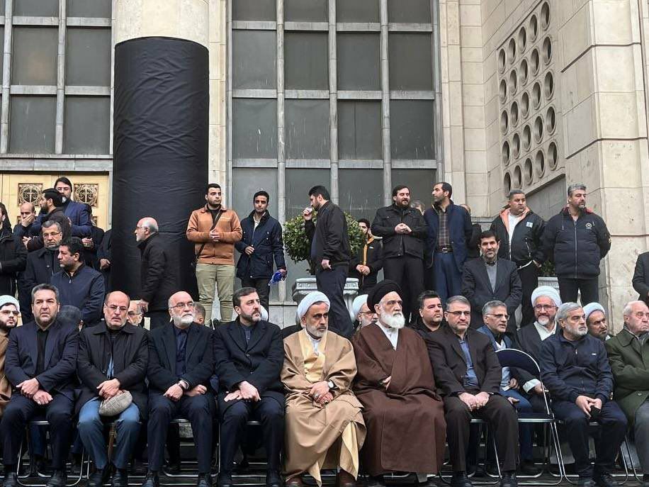 اولین تصاویر از تشییع قاضی رازینی و قاضی مقیسه