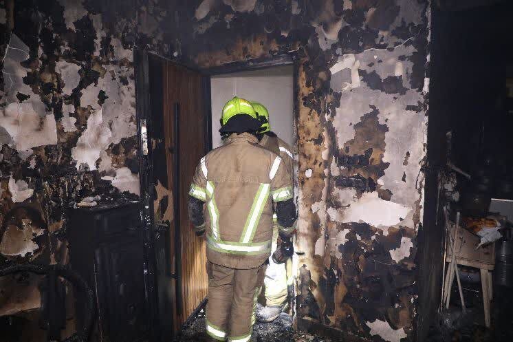 تصاویر | آتش سوزی منزل عروس و داماد در شب عروسی