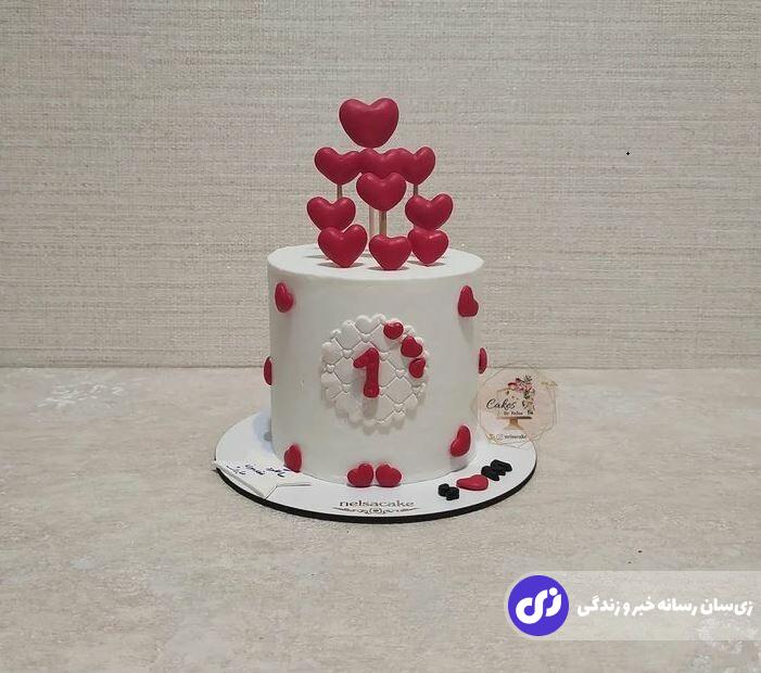 کیک مخصوص ولنتاین