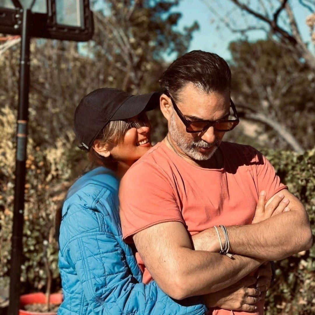 پیمان معادی و همسرش