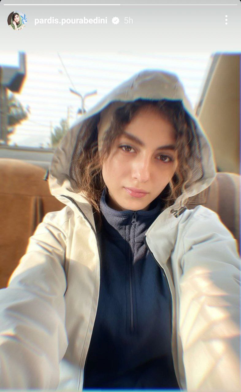 پردیس پورعابدینی تصویری بدون آرایش از خود منتشر کرد