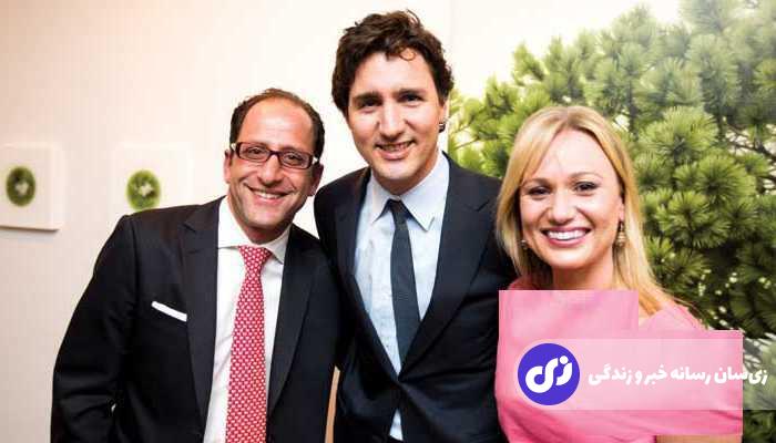 علی احساسی در کنار جاستین ترودو