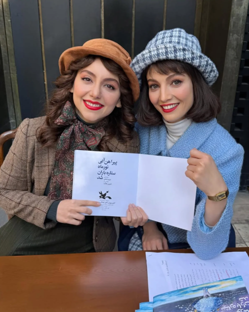 قاب تازه از بازیگران جذاب تاسیان در پشت صحنه