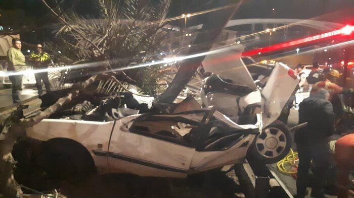 تصادف مرگبار در تهران؛ دو مرد ۳۰ و ۳۵ ساله کشته شدند