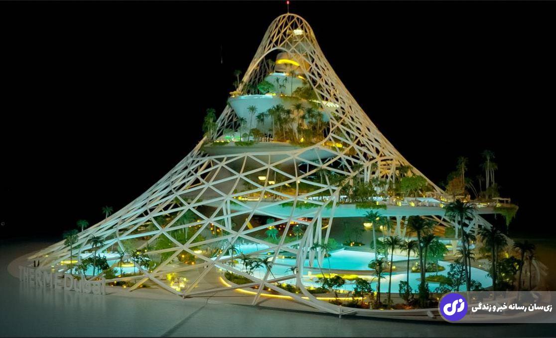 تصاویر | همه‌چیز درباره پروژه شگفت‌انگیز برج ترمه دبی؛ بلندترین تفریحگاه جهان با ۳ آبشار!