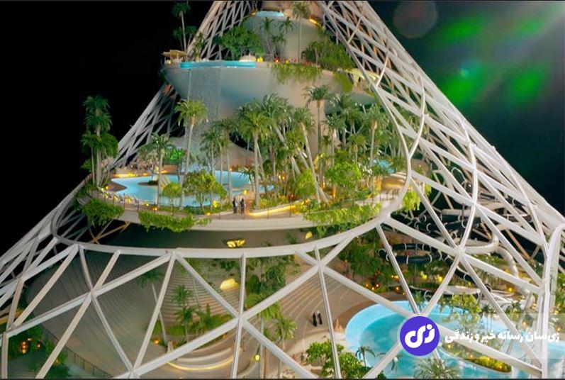 تصاویر | همه‌چیز درباره پروژه شگفت‌انگیز برج ترمه دبی؛ بلندترین تفریحگاه جهان با ۳ آبشار!