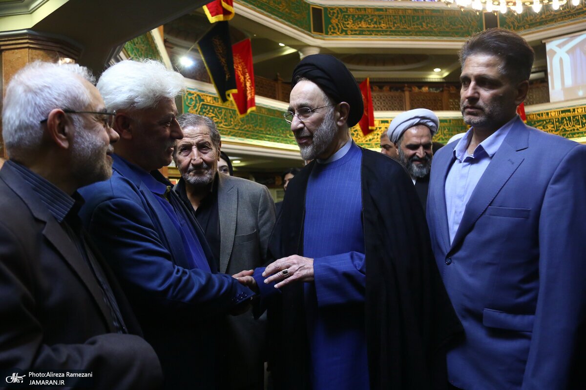 حضور سیدمحمد خاتمی در یک مراسم ختم + تصاویر