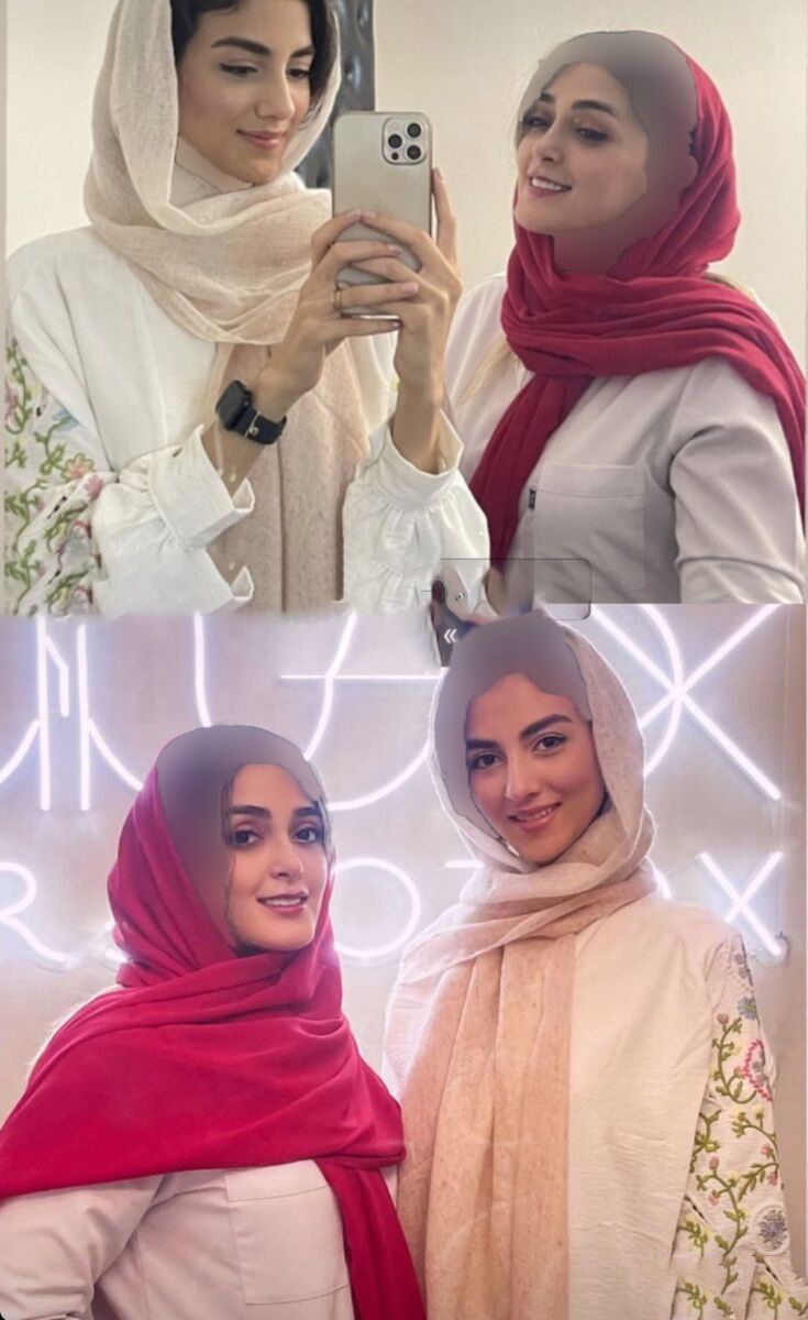 تصویری از پردیس پورعابدینی و خواهرش + عکس