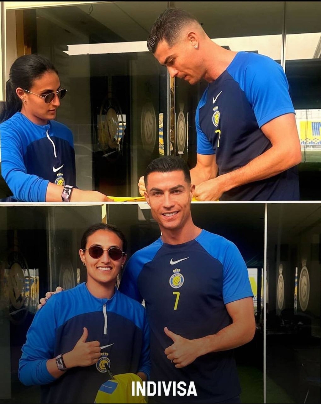 هدیه رونالدو به کاپیتان تیم زنان النصر جنجالی شد