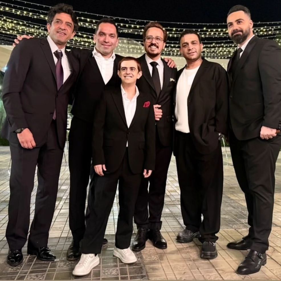 (تصاویر) دورهمی هنرمندان در مراسم عروسی حسین سلیمانی