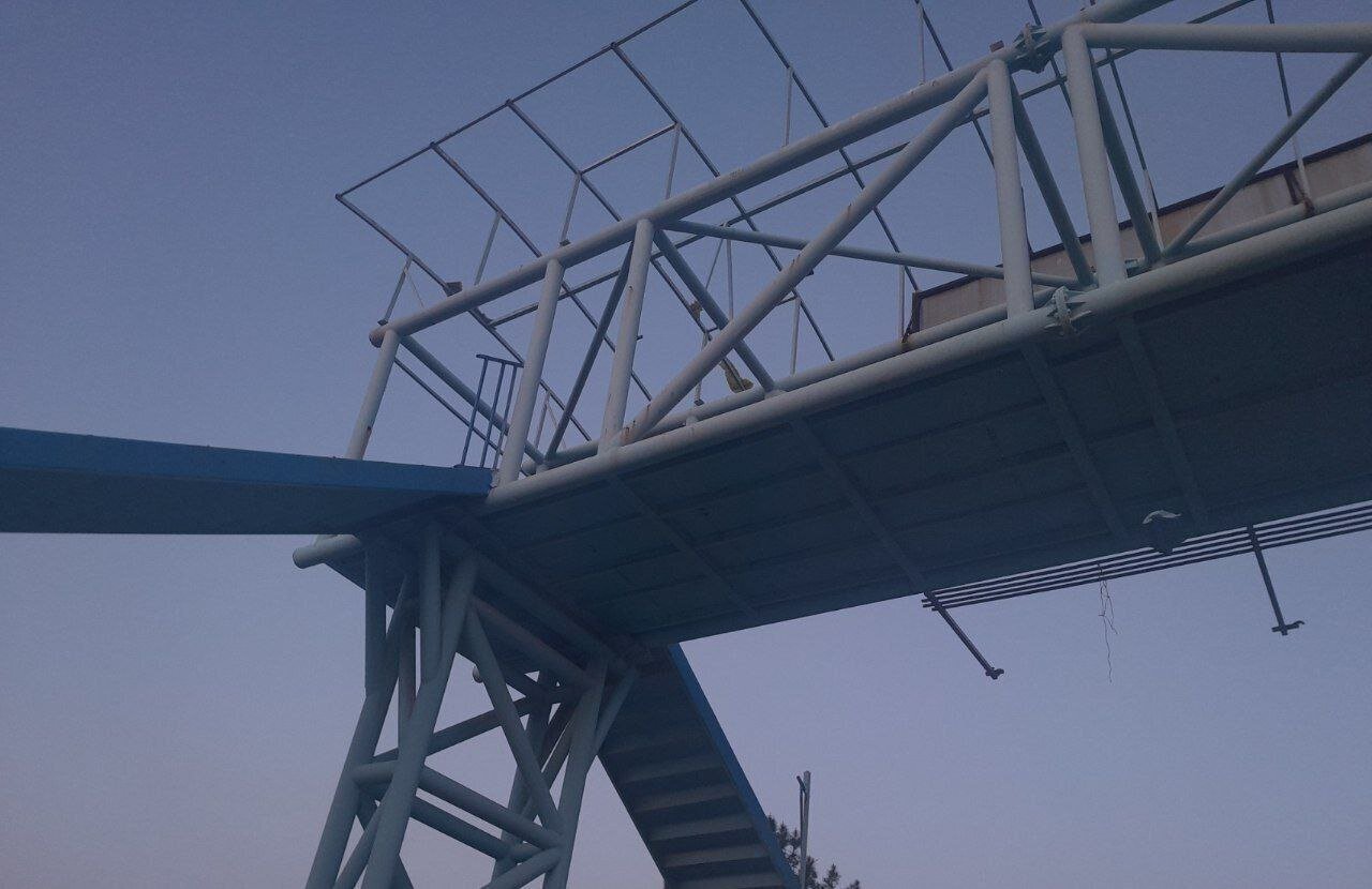 عکس| خطرناک‌ترین پل عابر پیاده ایران