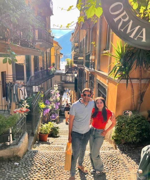 عکس| وحید هاشمیان و دخترش در ایتالیا دیده شدند